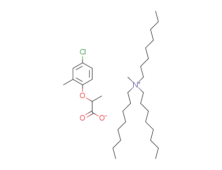 Molecular Structure of 1354726-06-9 (trioctylmethylammonium (+/-)-2-(4-chloro-2-methylphenoxy)propionate)