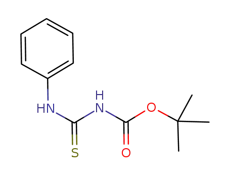 Molecular Structure of 1037587-67-9 (N-tert-butoxycarbonyl-N’-phenylthiourea)