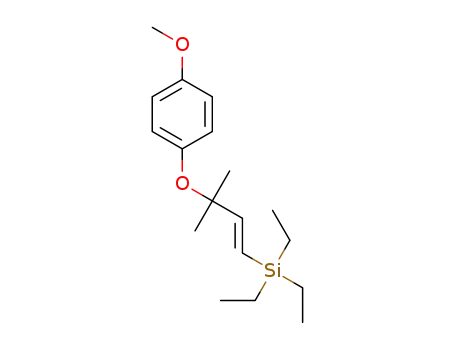 (E)-triethyl(3-(4-methoxyphenoxy)-3-methylbut-1-enyl)silane
