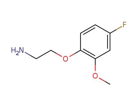 Molecular Structure of 125960-68-1 (2-(4-fluoro-2-methoxyphenoxy)ethan-1-amine)