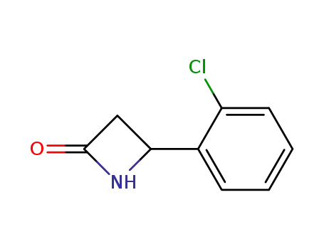 Molecular Structure of 83716-63-6 (2-Azetidinone, 4-(2-chlorophenyl)-)