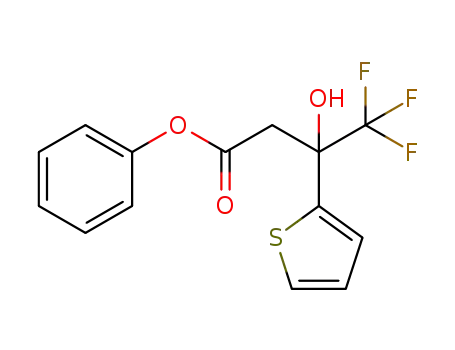 phenyl 4,4,4-trifluoro-3-hydroxy-3-(thiophen-2-yl)butanoate