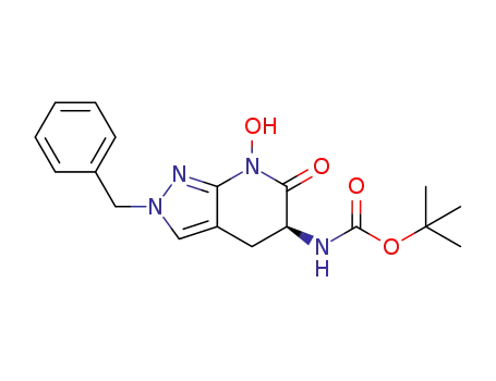 tert-butyl [(5S)-2-benzyl-7-hydroxy-6-oxo-4,5,6,7-tetrahydro-2H-pyrazolo[3,4-b]pyridin-5-yl]carbamate