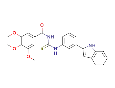 N-(3-(1H-indol-2-yl)phenylcarbamothioyl)-3,4,5-trimethoxybenzamide