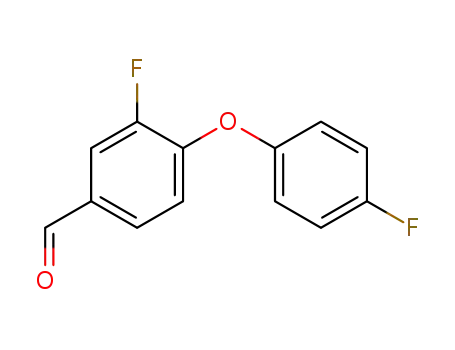 Molecular Structure of 215460-39-2 (Benzaldehyde, 3-fluoro-4-(4-fluorophenoxy)-)