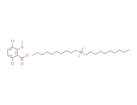 Molecular Structure of 1354726-11-6 (didecyldimethylammonium 3,6-dichloro-2-methoxybenzoate)