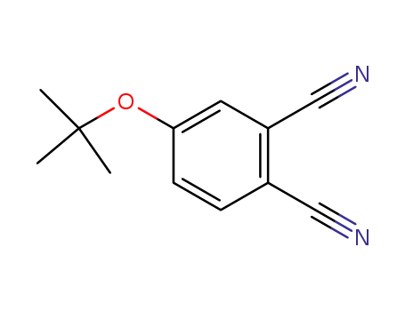 Molecular Structure of 106144-19-8 (1,2-Benzenedicarbonitrile, 4-(1,1-dimethylethoxy)-)
