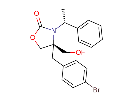 (4S,αR)-4-(4-bromobenzyl)-4-hydroxymethyl-3-(α-methylbenzyl)-2-oxazolidinone