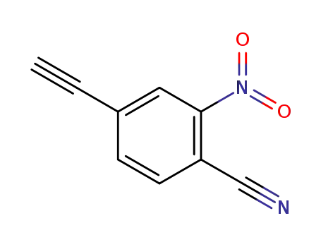 Molecular Structure of 1382041-60-2 (4-ethynyl-2-nitro-benzonitrile)