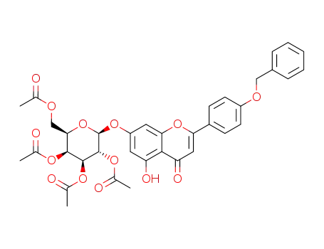 4'-O-benzylapigenin-7-O-β-D-tetra-O-acetylgalactoside