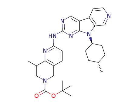 tert-butyl 8-methyl-2-({9-[(1r,4r)-4-methylcyclohexyl]-9H-pyrido[4',3':4,5]pyrrolo[2,3-d]pyrimidin-2-yl}amino)-7,8-dihydro-1,6-naphthyridine-6(5H)-carboxylate