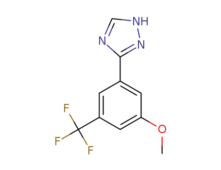 3-(3-methoxy-5-(trifluoromethyl)phenyl)-1H-1,2,4-triazole