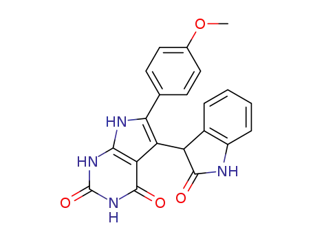 6-(4-methoxyphenyl)-5-(2-oxoindolin-3-yl)-1H-pyrrolo[2,3-d]pyrimidine-2,4(3H,7H)-dione