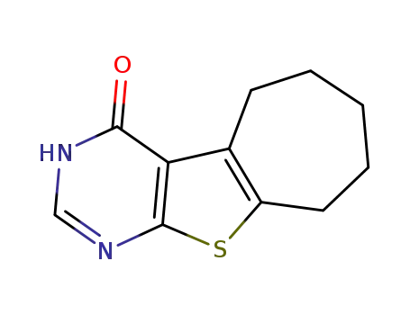 4H-Cyclohepta(4,5)thieno(2,3-d)pyrimidin-4-one, 1,5,6,7,8,9-hexahydro-