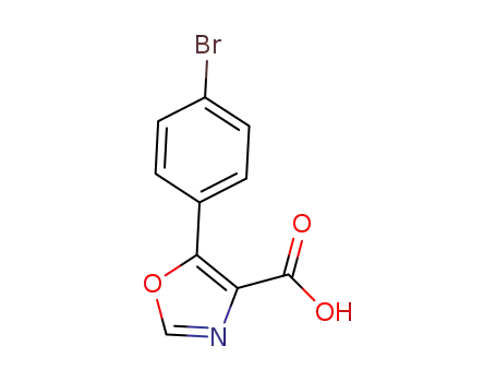 Molecular Structure of 1249008-71-6 (5-(4-bromophenyl)oxazole-4-carboxylic acid)