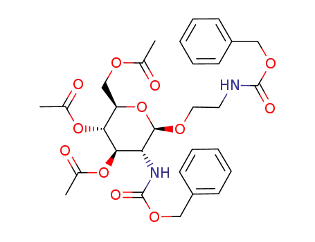2-(benzyloxycarbonylamino)ethyl 3,4,6-tri-O-acetyl-2-benzyloxycarbonylamino-2-deoxy-β-D-glucopyranoside