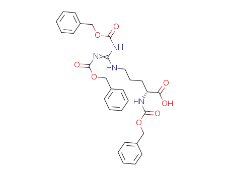 Molecular Structure of 1947-42-8 (N-α,N-ω-,N-ω′-Tri-Z-D-arginine)