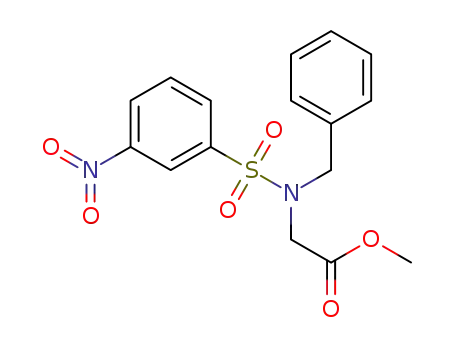N-benzyl-N-[(3-nitrophenyl)sulfonyl]glycine methyl ester