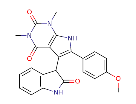 6-(4-methoxyphenyl)-1,3-dimethyl-5-(2-oxoindolin-3-yl)-1H-pyrrolo[2,3-d]pyrimidine-2,4(3H,7H)-dione