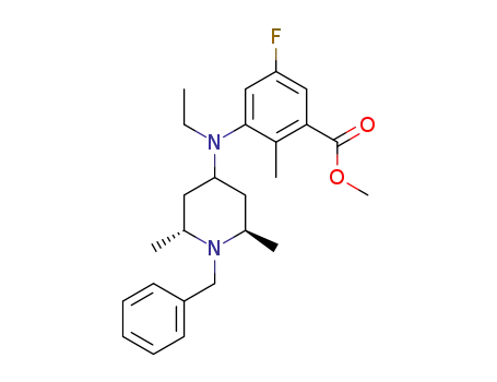 methyl 3-{[(2R,6R)-1-benzyl-2,6-dimethylpiperidin-4-yl](ethyl)amino}-5-fluoro-2-methylbenzoate