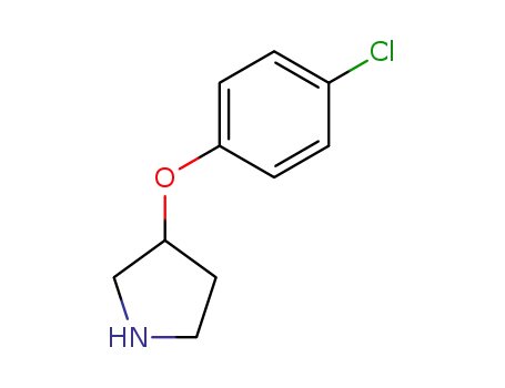 Molecular Structure of 28491-02-3 (3-(4-CHLOROPHENOXY)PYRROLIDINE HYDROCHLORIDE)