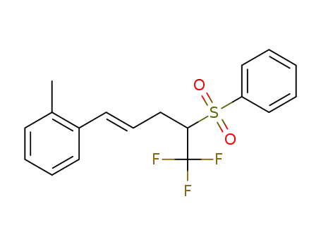 (E)-1-methyl-2-(5,5,5-trifluoro-4-(phenylsulfonyl)pent-1-enyl)benzene