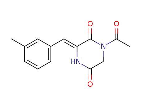 (Z)-1-acetyl-3-(3-methyl-benzylidene)-piperazine-2,5-dione