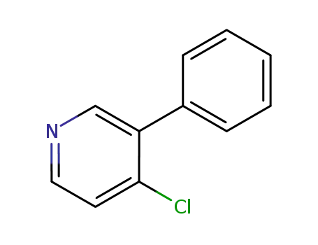 Molecular Structure of 19069-63-7 (4-CHLORO-3-PHENYLPYRIDINE)