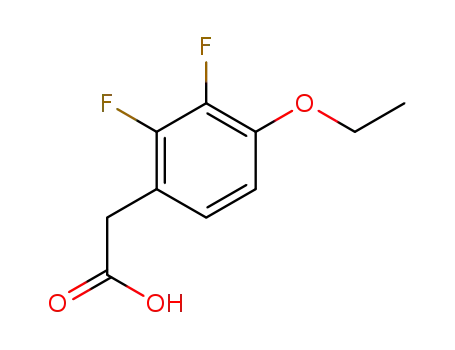 Molecular Structure of 1017779-62-2 (4-Ethoxy-2,3-difluorophenylacetic acid)