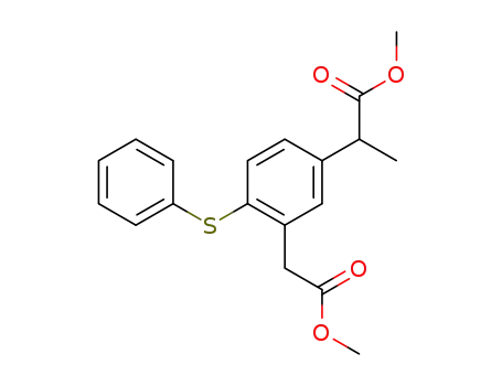methyl 5-(1-methoxycarbonylethyl)-2-phenylthiophenylacetate