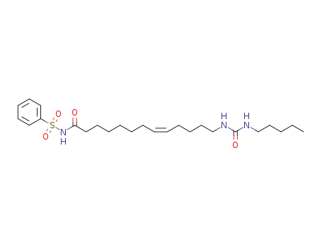 13-(3-N-pentylureido)-N-(phenylsulfonyl)tridec-8(Z)-enamide