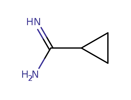 Molecular Structure of 54070-74-5 (Cyclopropanecarboxamidine)
