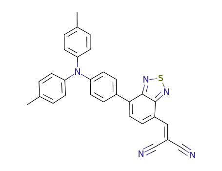 2-[(7-(4-[N,N-bis(4-methylphenyl)amino]phenyl)-2,1,3-benzothia-diazol-4-yl)methylene]propane-dinitrile