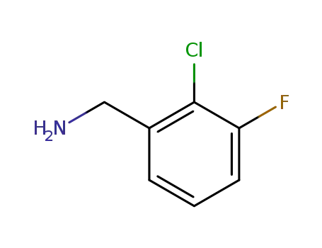 Molecular Structure of 72235-54-2 (2-Chloro-3-fluoro-benzylamine)