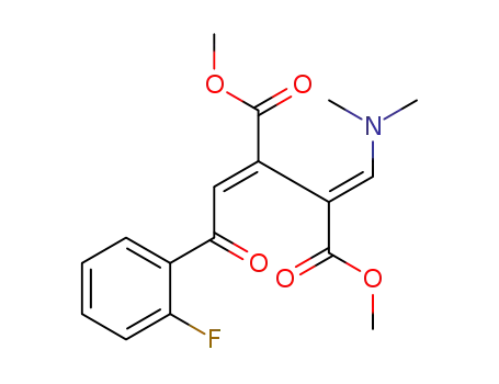 (2E,3E)-dimethyl 2-((dimethylamino)methylene)-3-(2-(2-fluorophenyl)-2-oxoethylidene)succinate