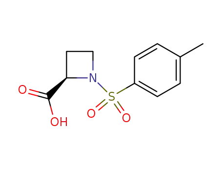 Molecular Structure of 174740-80-8 (1-[(4-methylphenyl)sulfonyl]-2-azetidinecarboxylic acid)