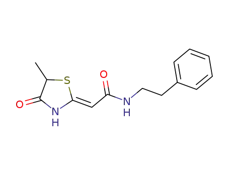(Z)-2-(5-methyl-4-oxothiazolidin-2-ylidene)-N-phenethylacetamide
