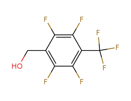 Molecular Structure of 79674-46-7 (Benzenemethanol, 2,3,5,6-tetrafluoro-4-(trifluoromethyl)-)