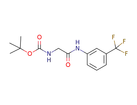 tert-butyl (2-oxo-2-((3-(trifluoromethyl)phenyl)amino)ethyl)carbamate