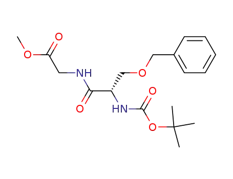 Molecular Structure of 70669-05-5 (Glycine, N-[N-[(1,1-dimethylethoxy)carbonyl]-O-(phenylmethyl)-L-seryl]-,
methyl ester)