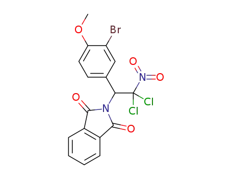 2-(1-(3-bromo-4-methoxyphenyl)-2,2-dichloro-2-nitroethyl)isoindoline-1,3-dione