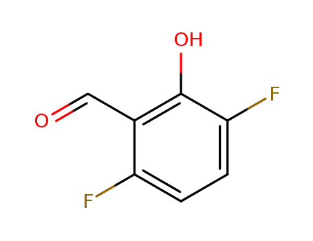 Molecular Structure of 502762-92-7 (Benzaldehyde, 3,6-difluoro-2-hydroxy- (9CI))
