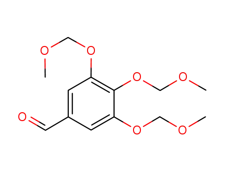 Molecular Structure of 126624-43-9 (Benzaldehyde, 3,4,5-tris(methoxymethoxy)-)