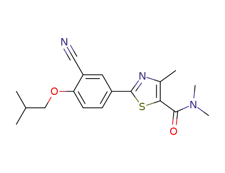 2-[3-cyano-4-(2-methylpropoxy)phenyl]-N,N-4-trimethylthiazole-5-carboxamide