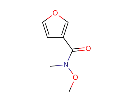 Molecular Structure of 148900-66-7 (3-Furancarboxamide,N-methoxy-N-methyl-(9CI))