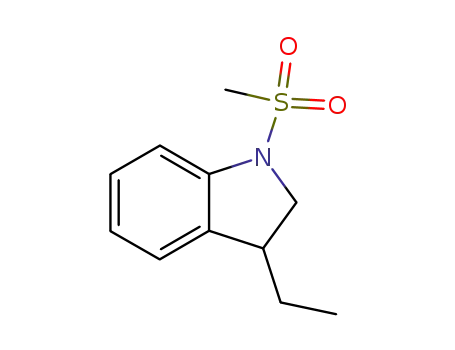 1H-Indole,3-ethyl-2,3-dihydro-1-(methylsulfonyl)-(9CI)