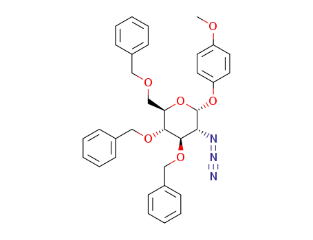 4-methoxyphenyl 2-azido-3,4,6-tri-O-benzyl-2-deoxy-α-D-glucopyranoside