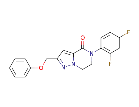 5-(2,4-difluoro-phenyl)-2-phenoxymethyl-6,7-dihydro-5H-pyrazolo[1,5-a]pyrazin-4-one