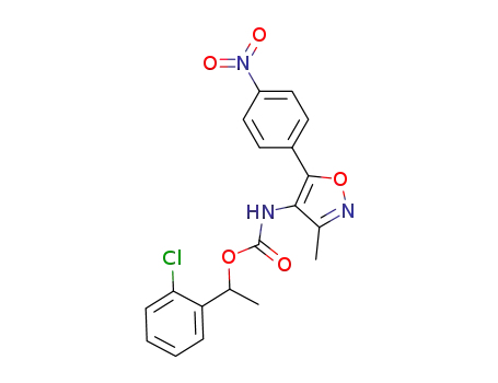 1-(2-chlorophenyl)ethyl(3-methyl-5-(4-nitrophenyl)isoxazol-4-yl)carbamate