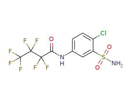 N-(4-chloro-3-sulfamoylphenyl)-2,2,3,3,4,4,4-heptafluorobutanamide